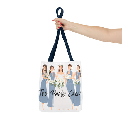 The Party Crew bride and bridesmaid Tote Bag (AOP)