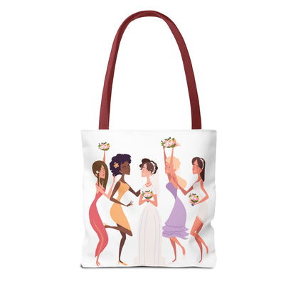 The Party Crew bride and bridesmaid Tote Bag (AOP)