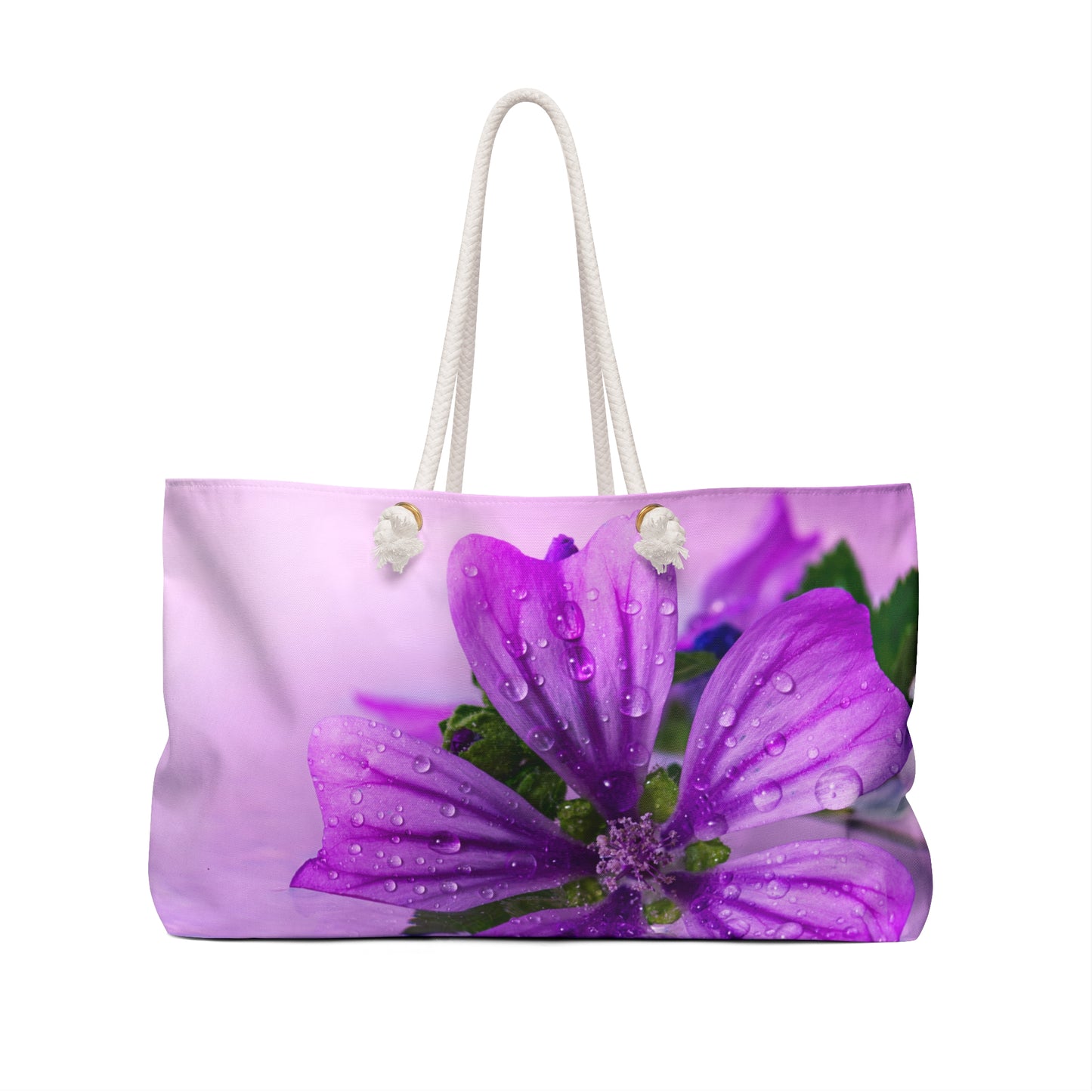 Purple Flower Weekender Bag