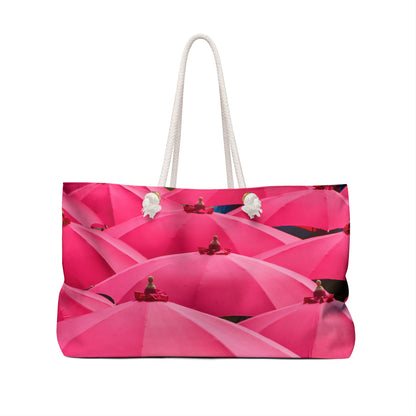 Pink Umbrellas Weekender Bag