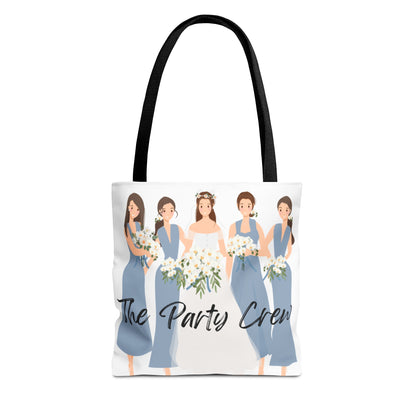 The Party Crew bride and bridesmaid Tote Bag (AOP)