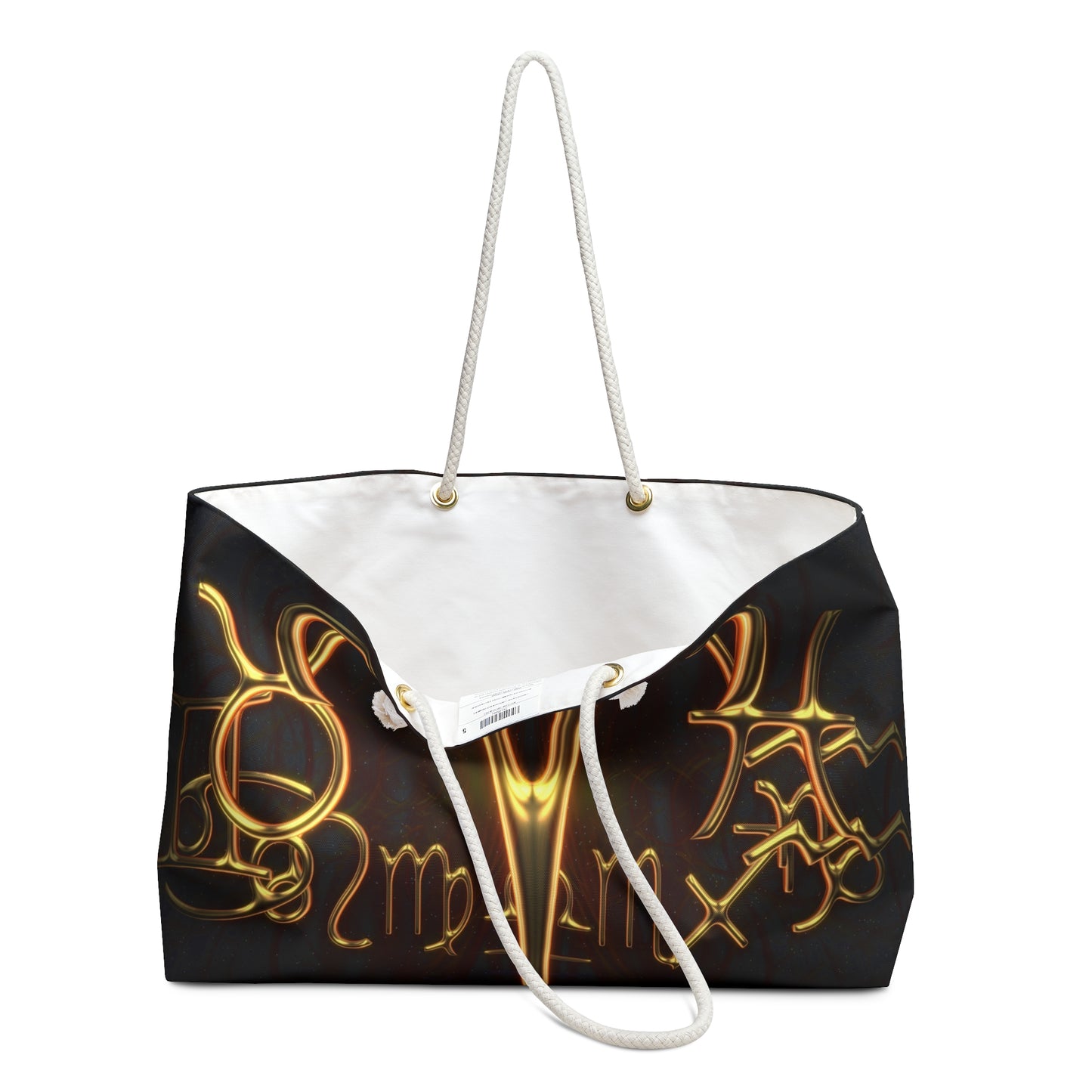 Aries Zodiac gold Weekender Bag