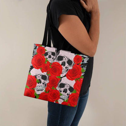 Gothic skull and rose classic tote