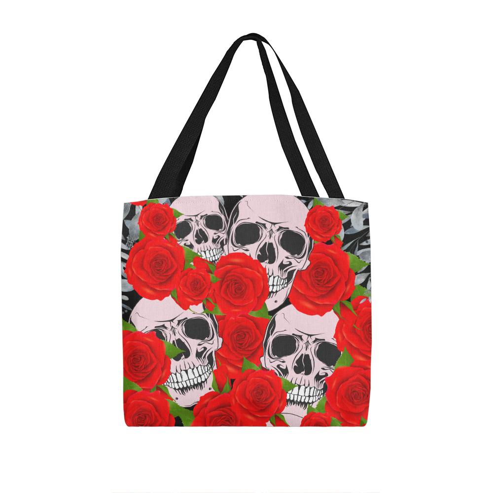 Gothic skull and rose classic tote