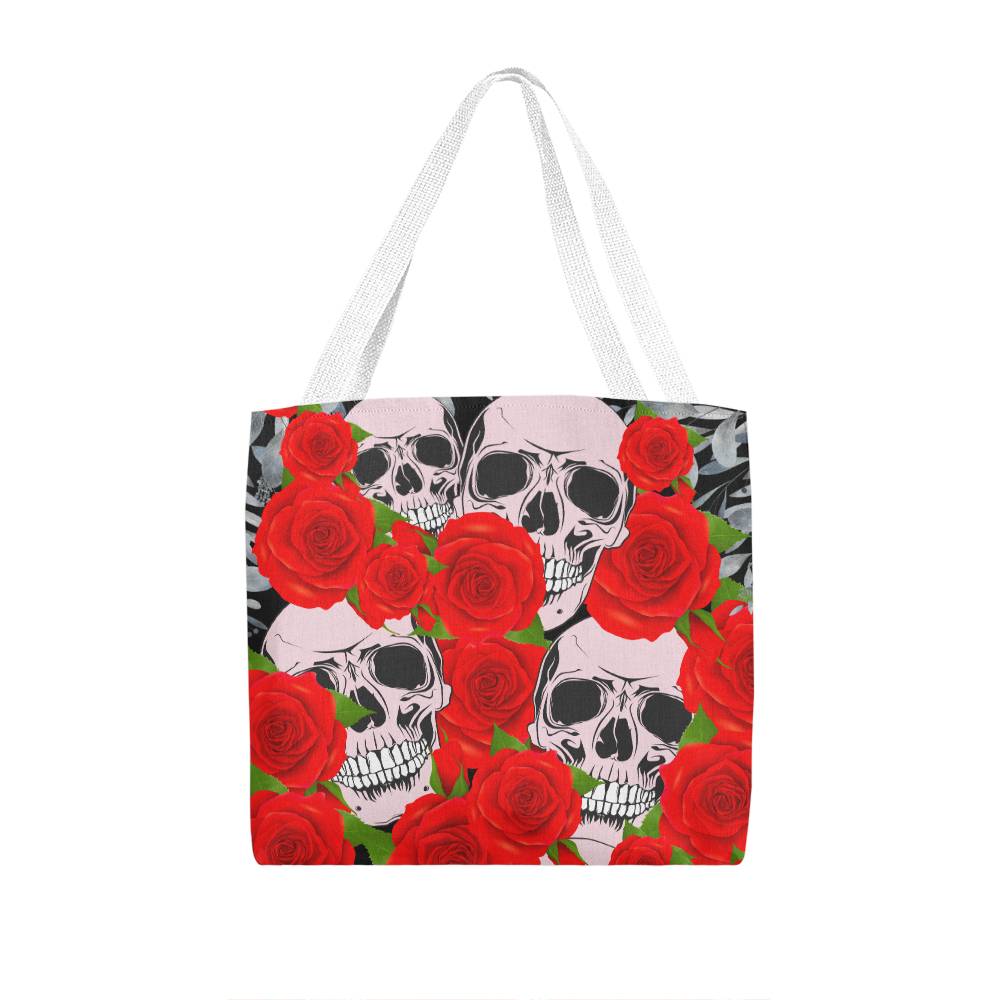 Gothic skull and rose classic tote