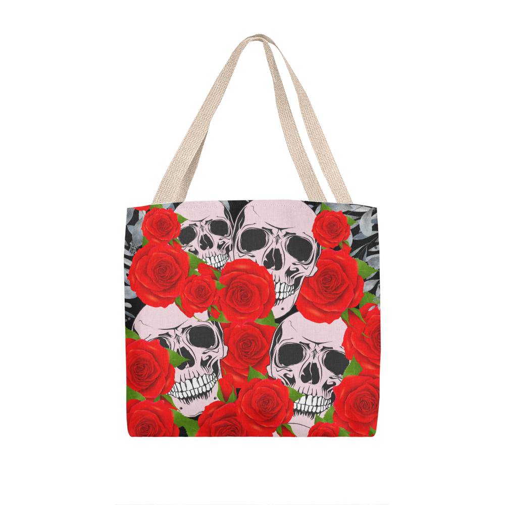 Gothic skull and rose classic tote