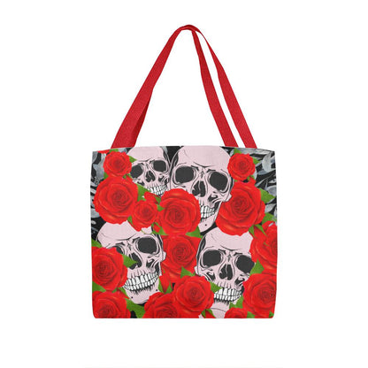 Gothic skull and rose classic tote