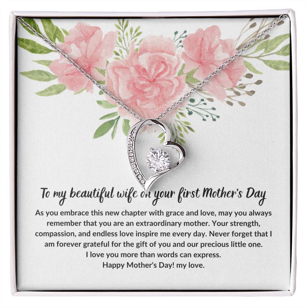 To my beautiful wife on your first Mother's Day