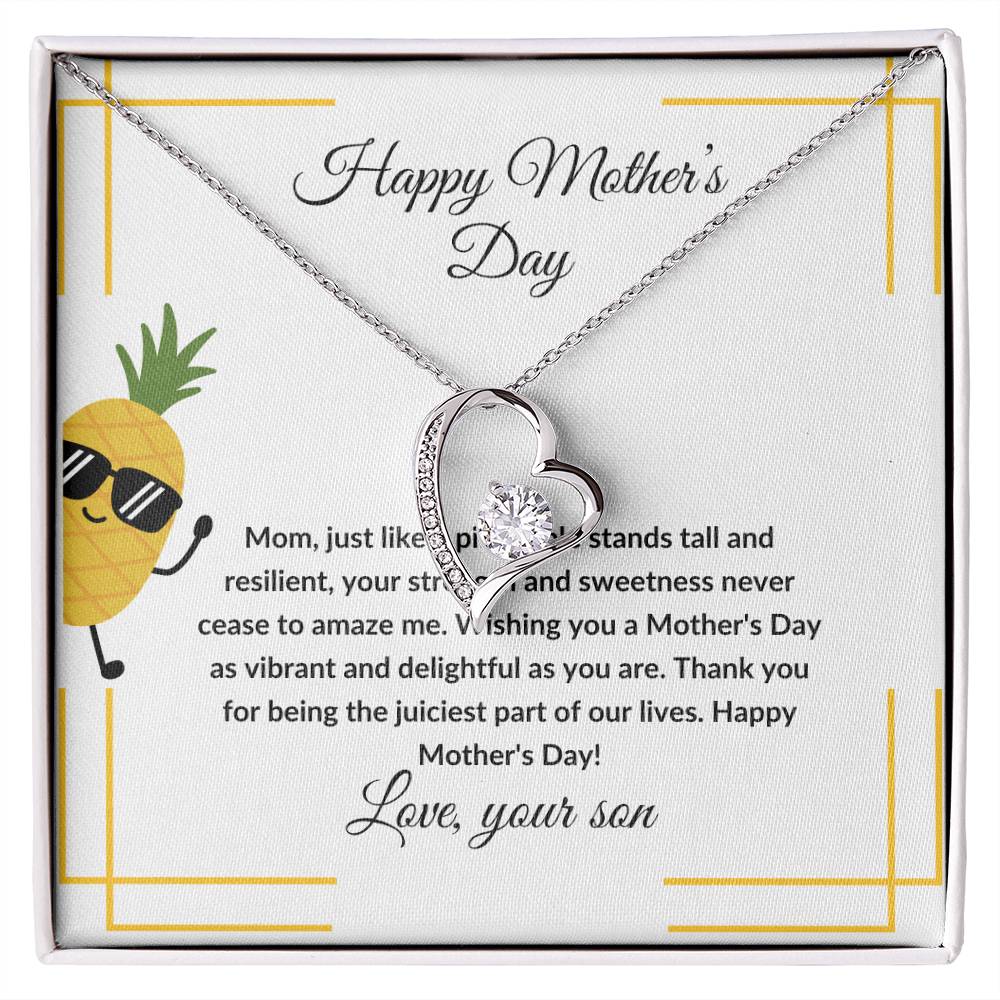 Happy Mother's Day pineapple theme from son