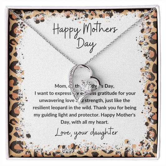 Happy Mother's Day leopard theme love from daughter.