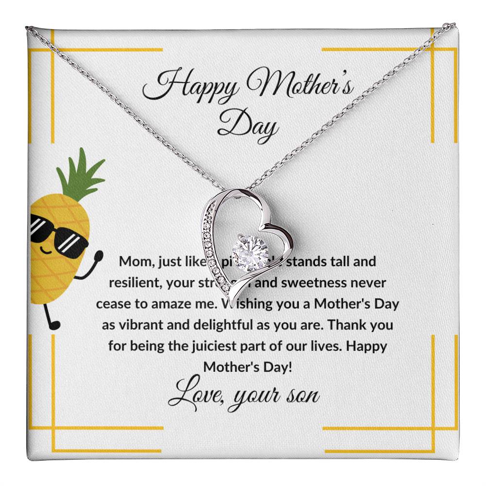 Happy Mother's Day pineapple theme from son