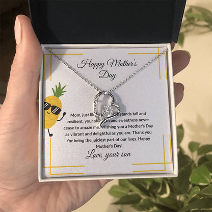 Happy Mother's Day pineapple theme from son