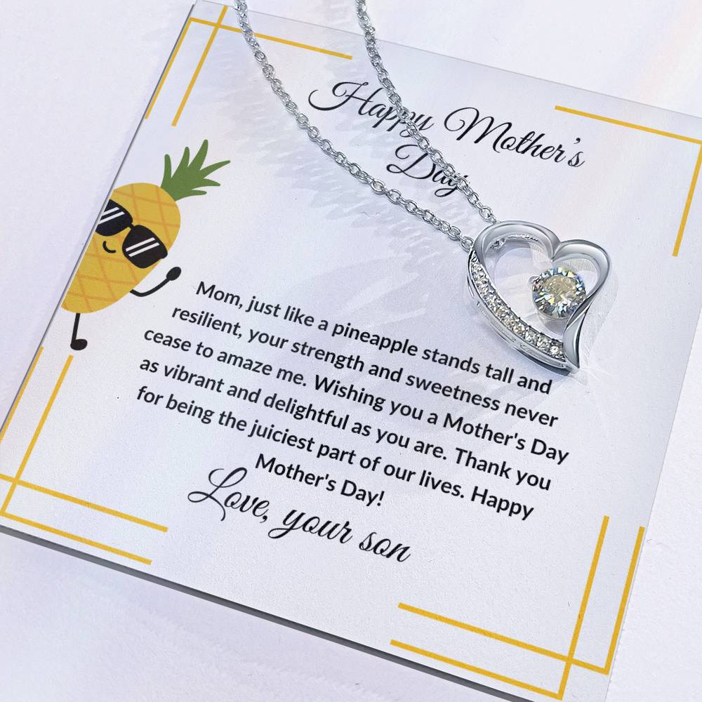 Happy Mother's Day pineapple theme from son