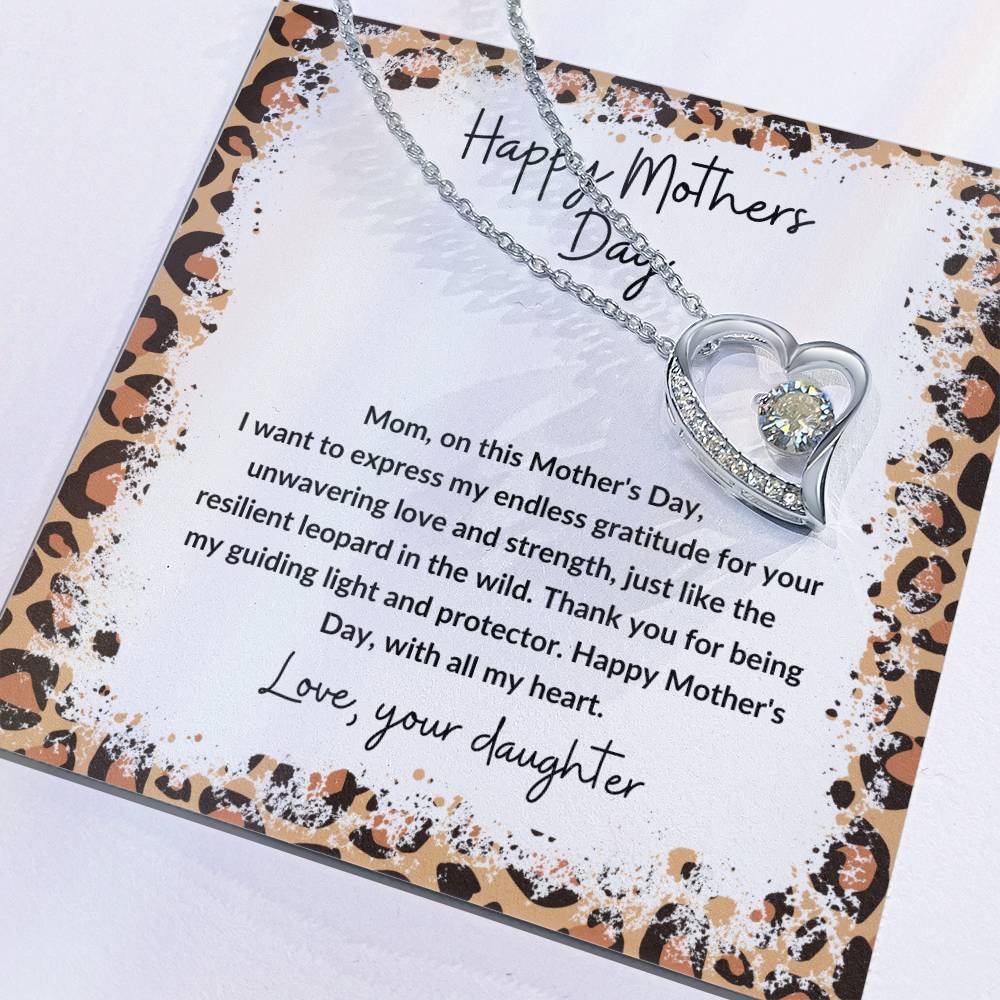 Happy Mother's Day leopard theme love from daughter.