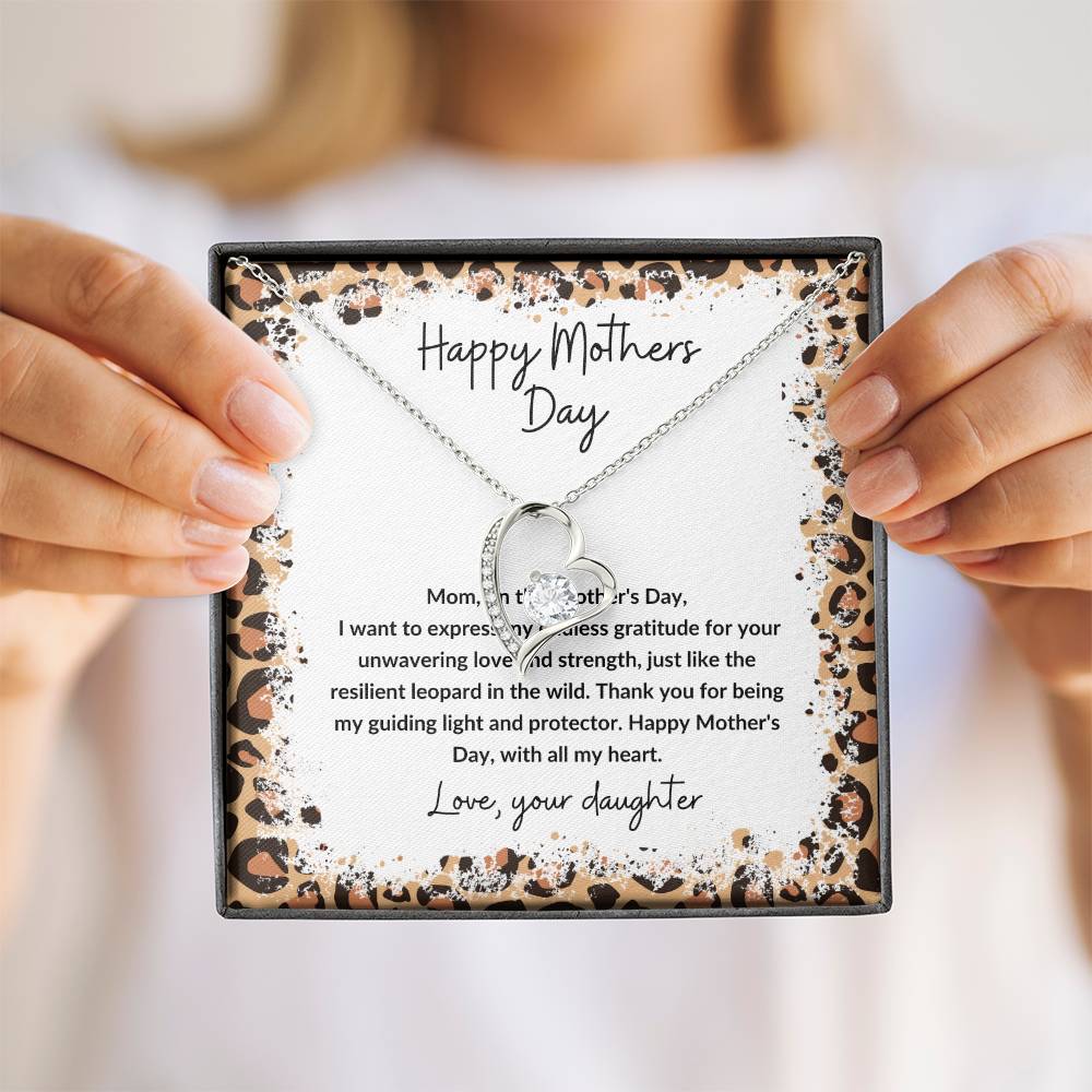 Happy Mother's Day leopard theme love from daughter.