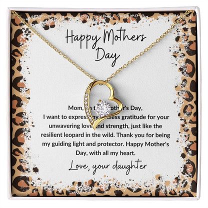 Happy Mother's Day leopard theme love from daughter.