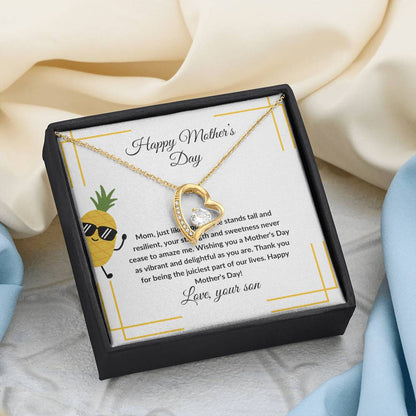 Happy Mother's Day pineapple theme from son